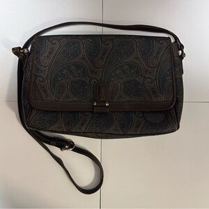 Vintage 90s Liz Claiborne Paisley Bag